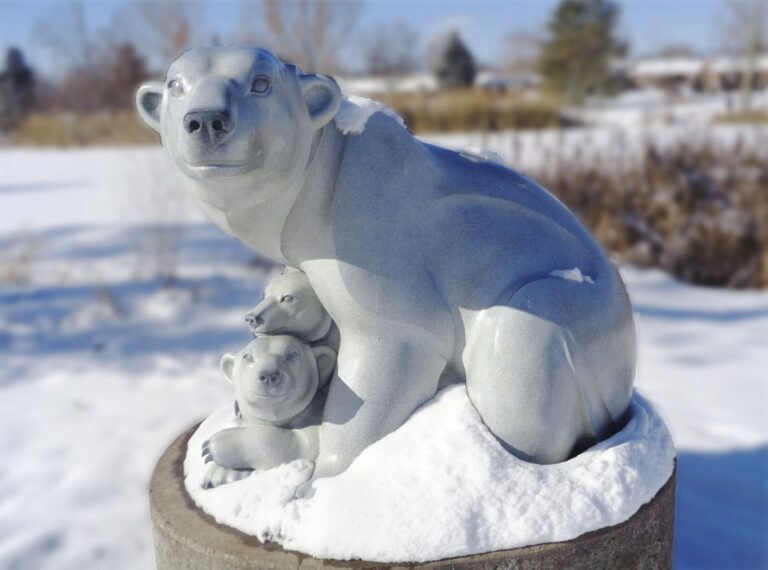 Benson Sculpture Garden Polar Bear Sculpture