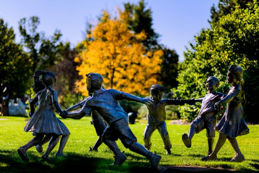 Circle of Peace Sculpture at Benson Sculpture Garden