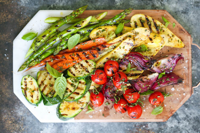 Grilled veggie platter from Fresh Plate Café