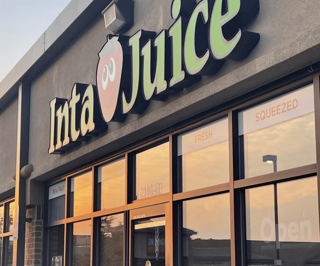 Inta Juice store front Loveland CO