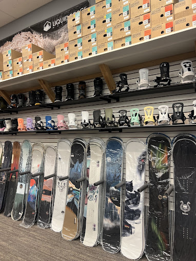 Snowboards at Mountain Rentals