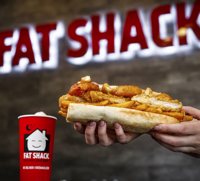 Drink and Sandwich from Fat Shack