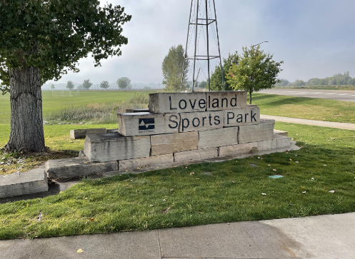 Loveland Sports Park sign