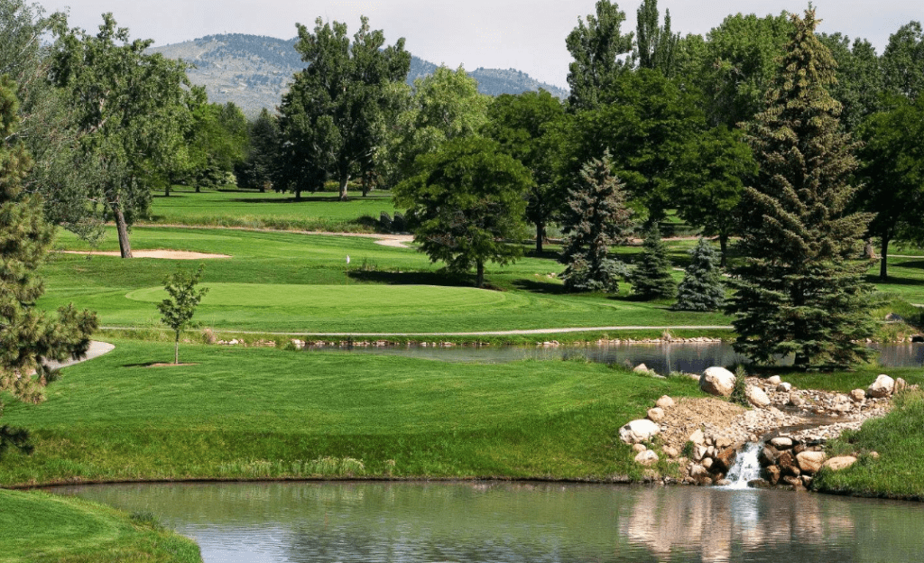 Golf Course with a pond at The Olde Course at Loveland