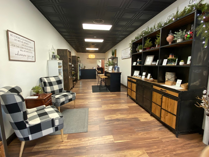 The lobby of Selah Organics Natural Healing & Wellness