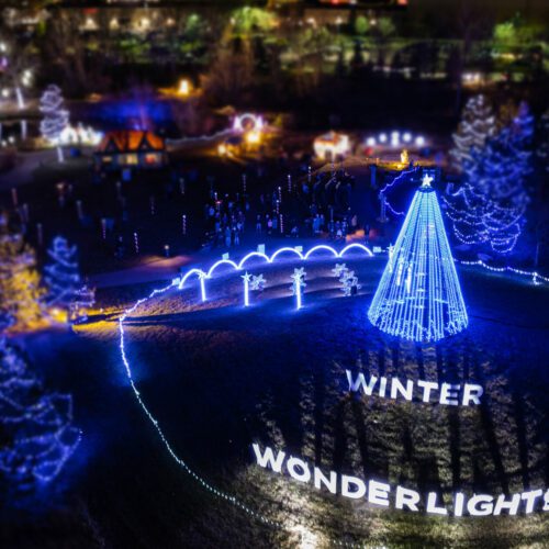 Winter Wonderlights Aerial Photo