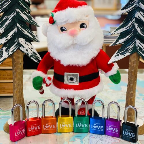Loveland Love Locks Visitors Center with Santa