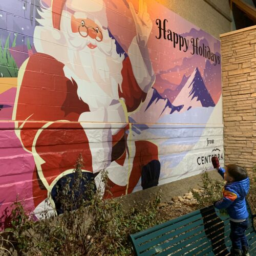 Santa Mural Promenade Shops at Centerra