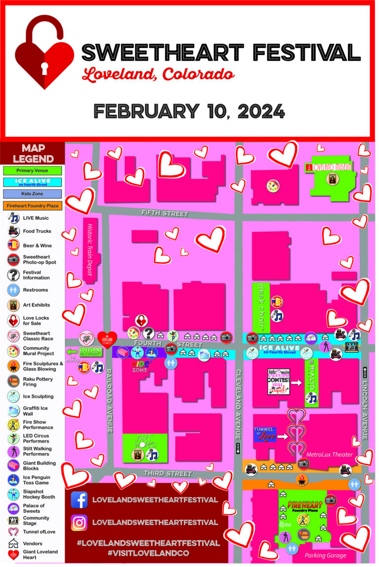 2024 Sweetheart Festival Map