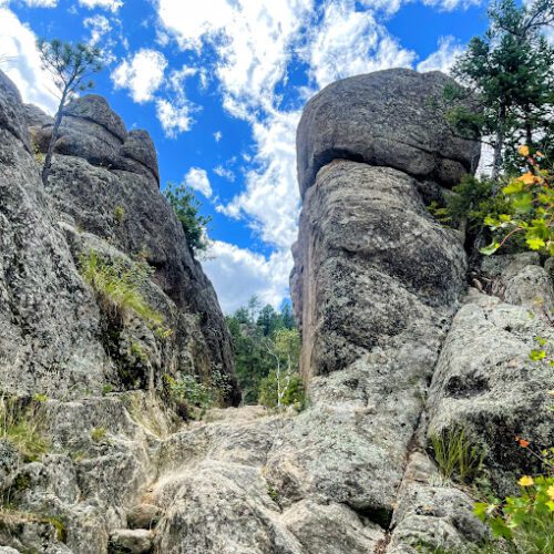 Granite rocks on Foothills trail west of Loveland