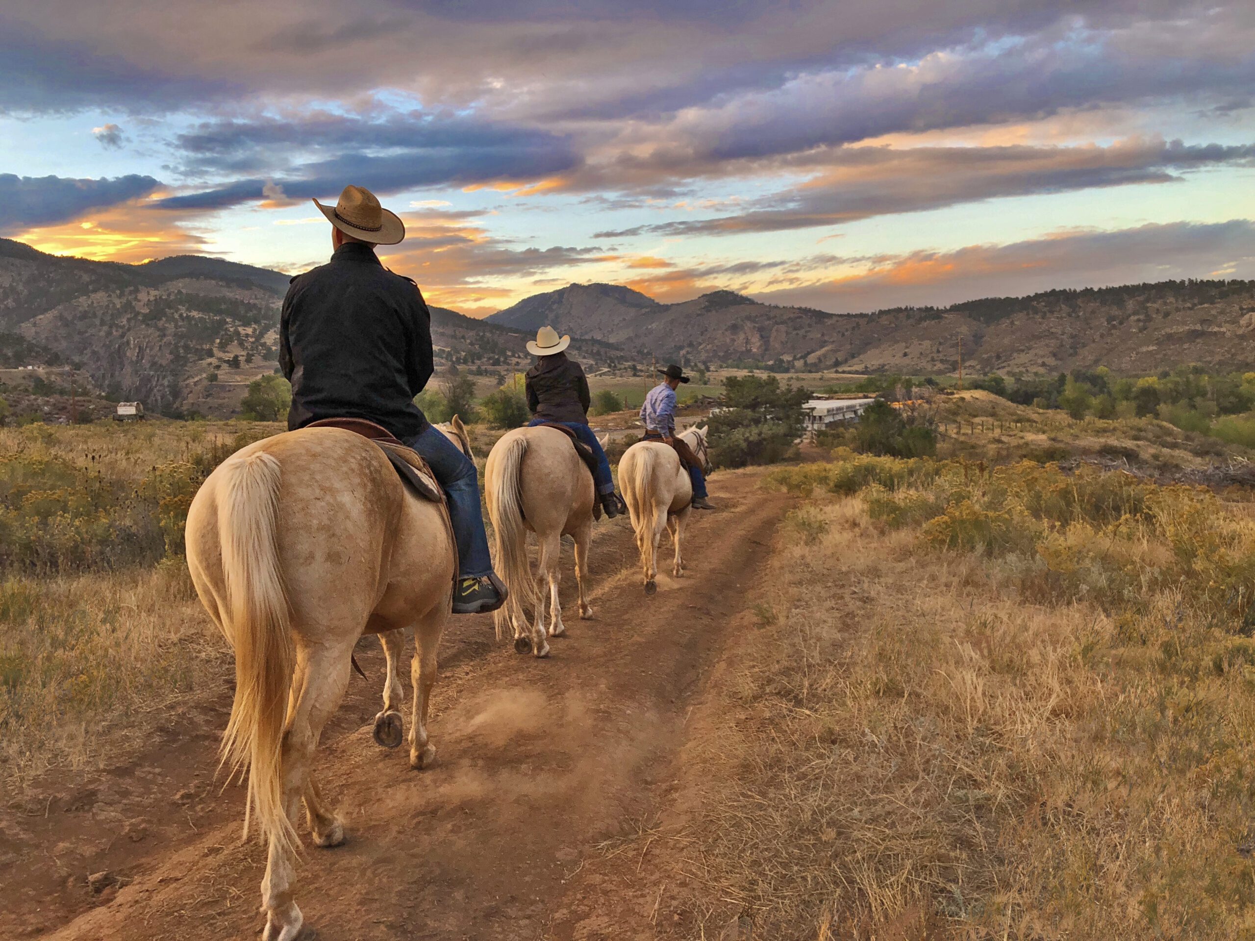 Trail riders at Sylvan Dale Ranch in Loveland
