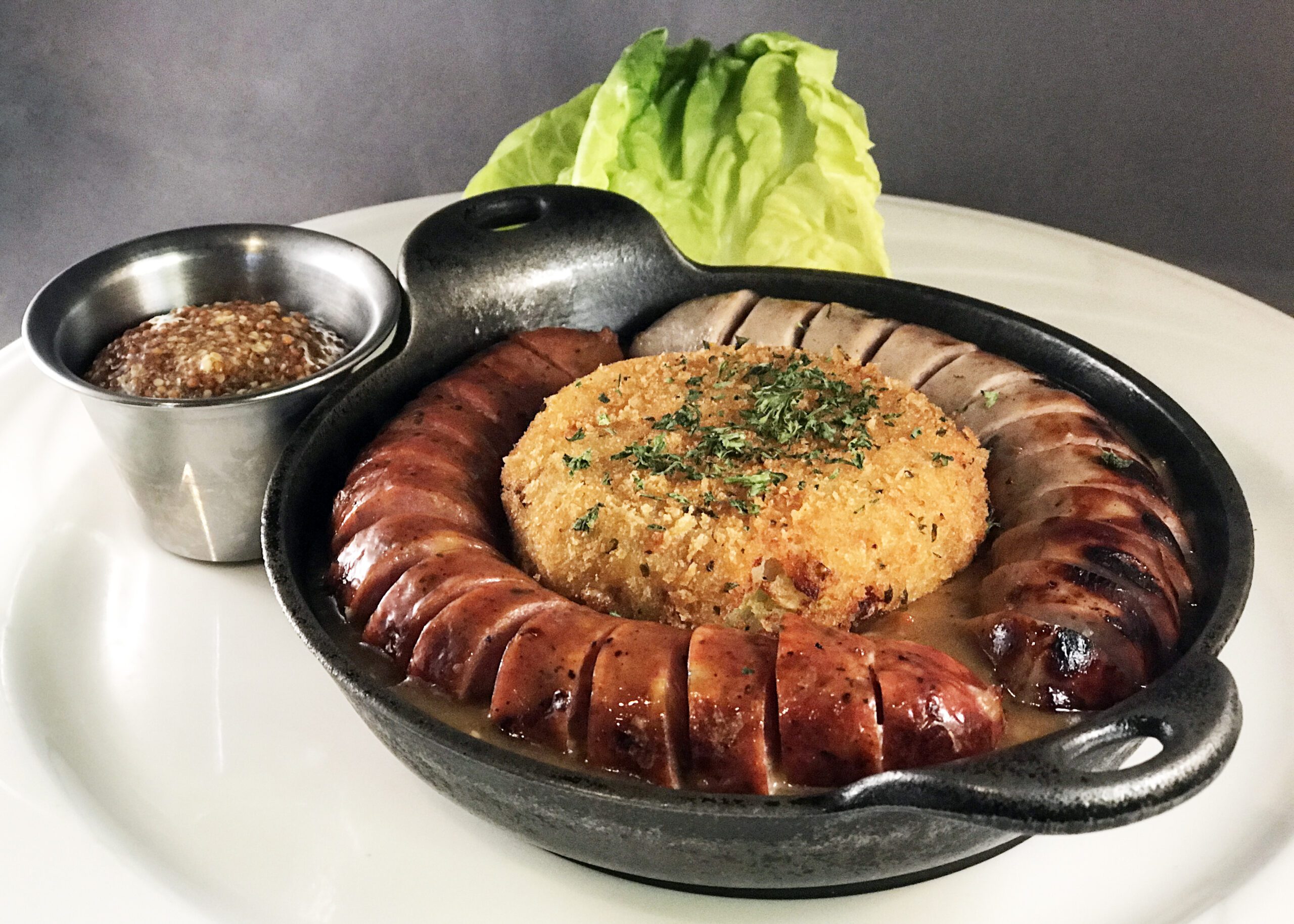 Bison Bangers and Mash from Henrys Pub in Loveland, Colorado.
