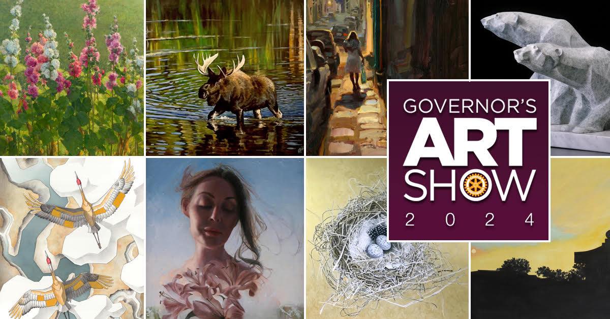 A collage of artwork from the 2024 Colorado Governor's Art show.
