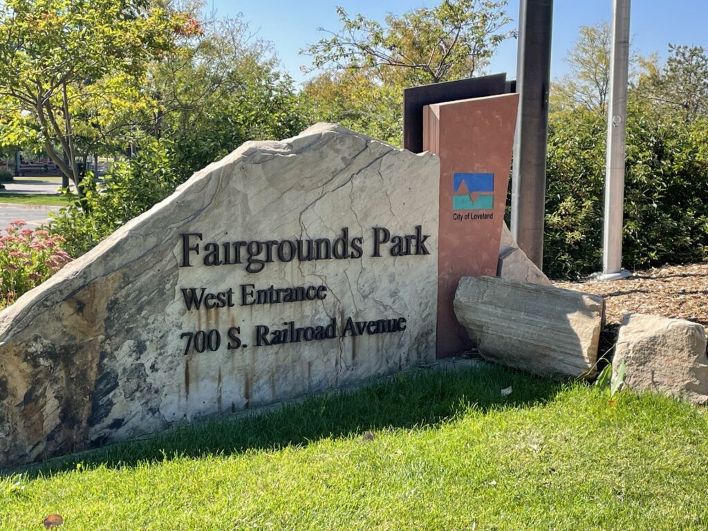 Fair Grounds Park sign