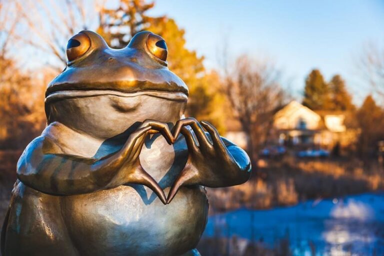 Frog Statue at Benson Sculpture Garden