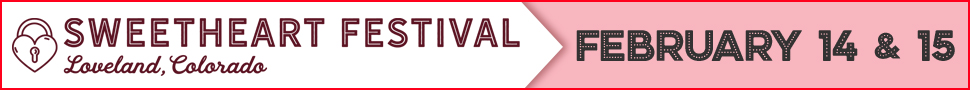 Loveland Sweetheart Festival banner ad.