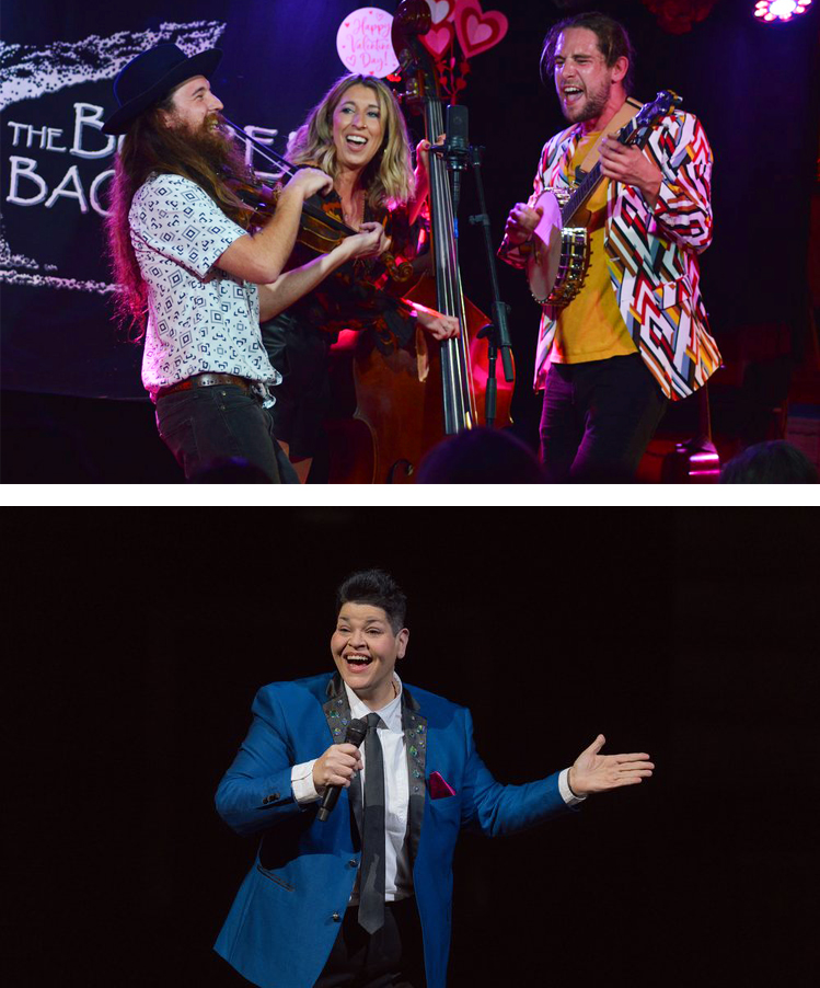 Damn Tall Buildings Singers photo above a photo of Jen Kober