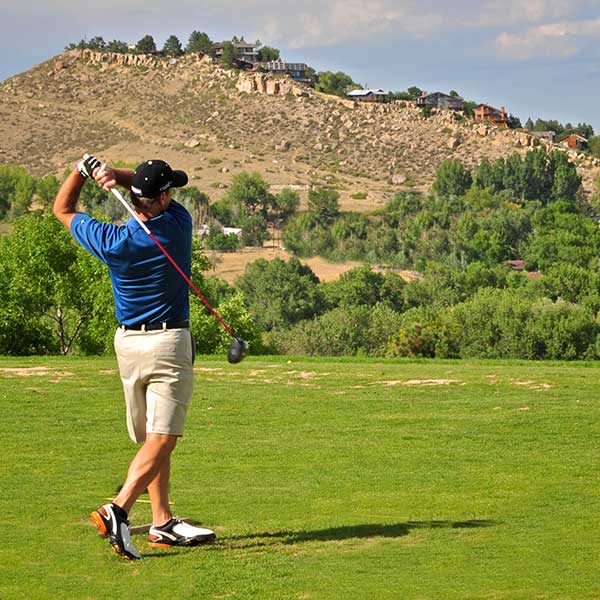 Golfing in Loveland, Colorado