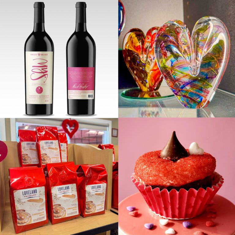 Sweetheart Wine, Glass Hearts, Coffee and Cupcakes