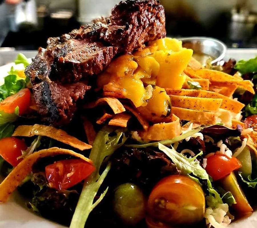 Steak dish at Henry's Pub in Loveland, Colorado