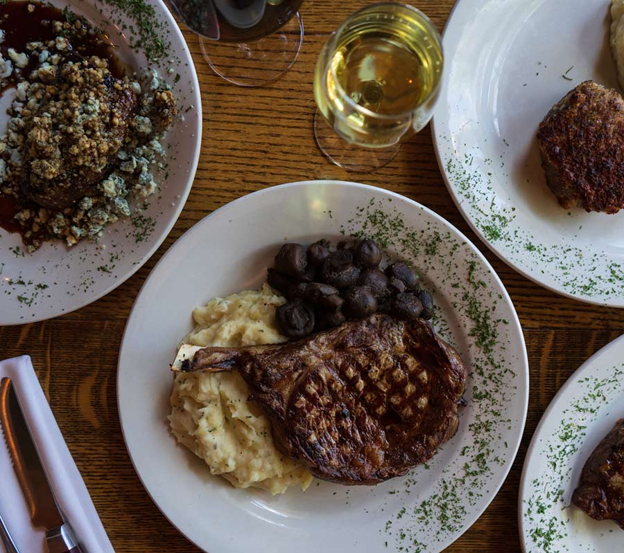 Steak and sides at Loveland Chophouse