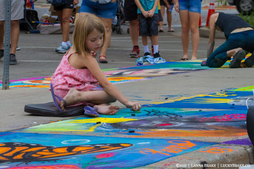 Pastels on 5th Chalk Art in Loveland, Colorado.