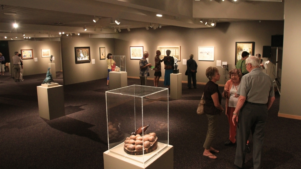 Art displayed inside the Foote Gallery at the Loveland Museum in downtown Loveland, Colorado.