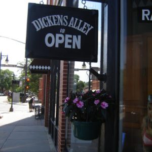 Dickens Alley open sign
