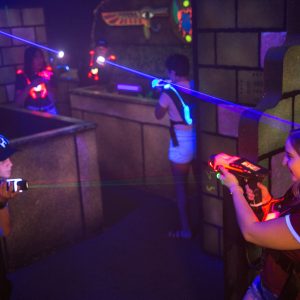 Laser tag players enjoy firing lasers at Loveland Laser Tag