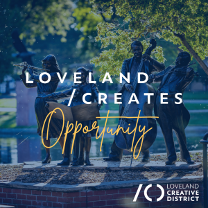 Loveland Creates sculpture graphic