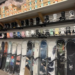 Snowboards at Mountain Rentals