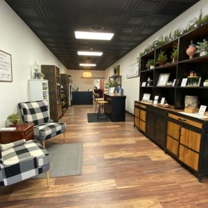 The lobby of Selah Organics Natural Healing & Wellness